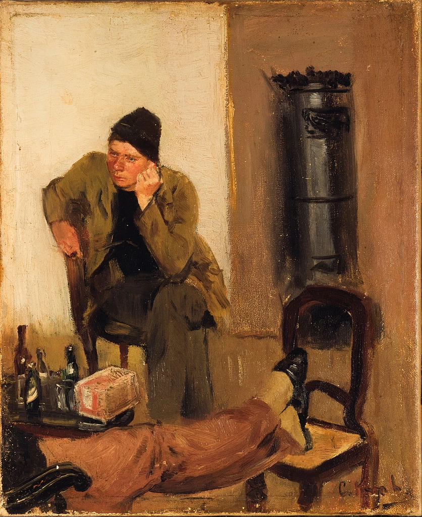 Charles Lundh in conversazione con Christian Krohg - Museo di Skagen